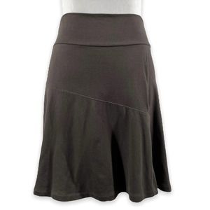 Athleta A-Line Skirt Women Petite XSP Brown Knit Active Athleisure Travel Casual